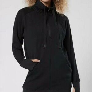 Athleta Black Cozy Karma Sweatshirt Dress